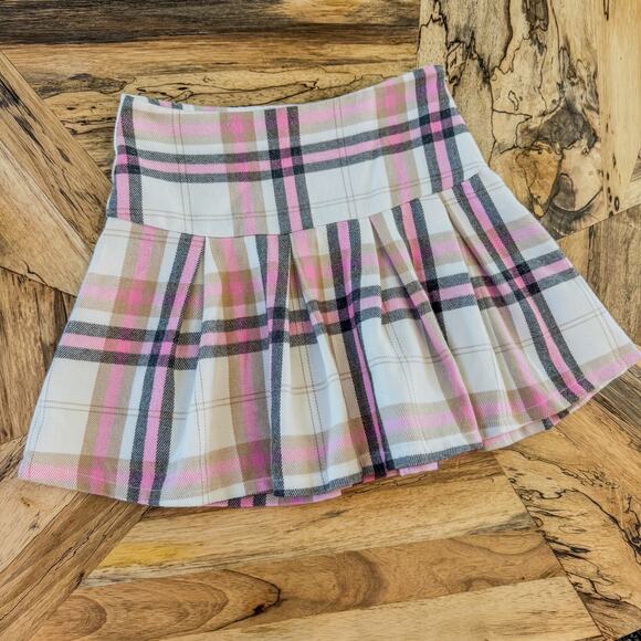 NWT-Blue Rain Francesca's, Tori Plaid Flippy Mini Skirt, Pleated, Women's Small - Picture 3 of 7